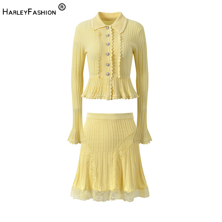 Longline Cardigan Knit - طقم نسائي جديد 2026: كارديجان بياقة