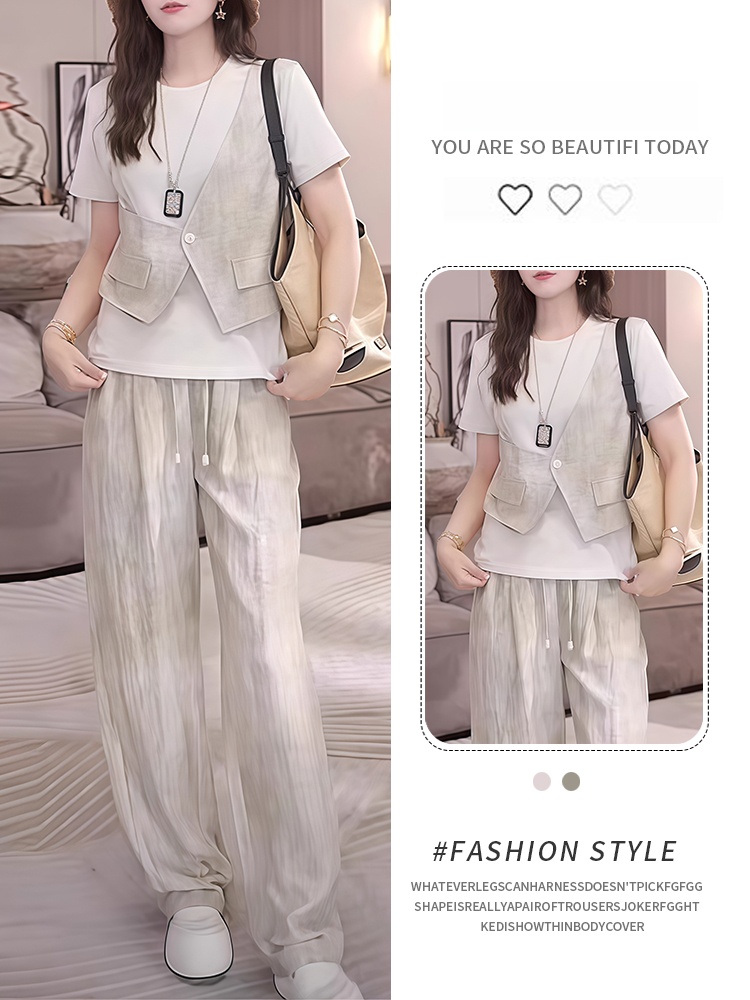 Tie Dye Two Piece - طقم نسائي أنيق من تي شيرت