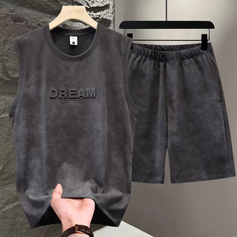 Tie Dye Two Piece - طقم صيفي من قطعتين للرجال بتصميم