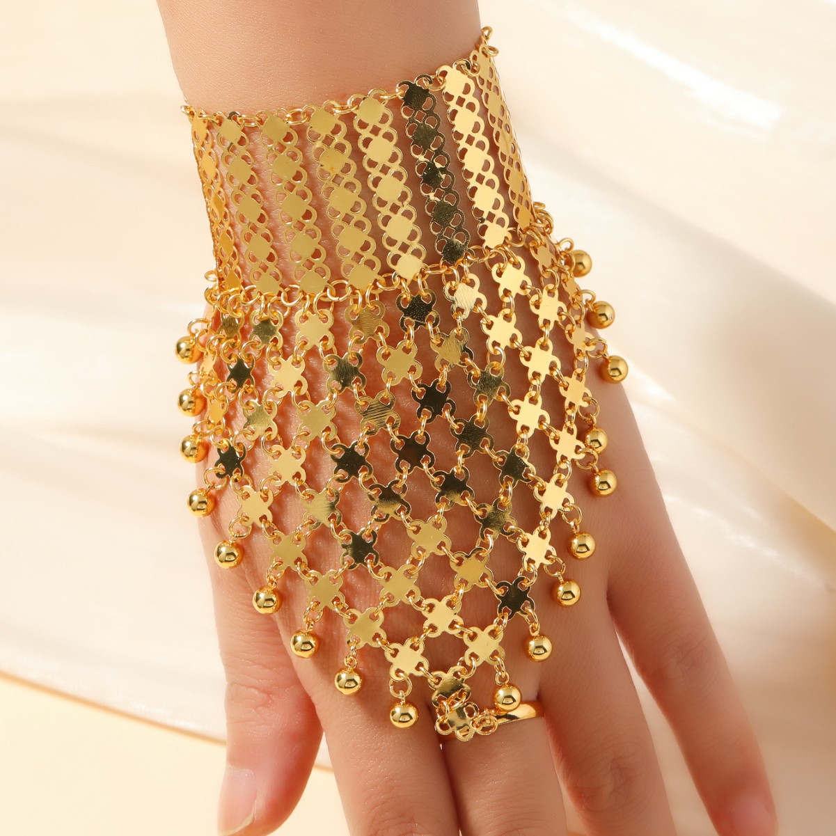 Women'S Fashion Rings Gold - طقم مجوهرات دبي الجديد والعصري مطلي