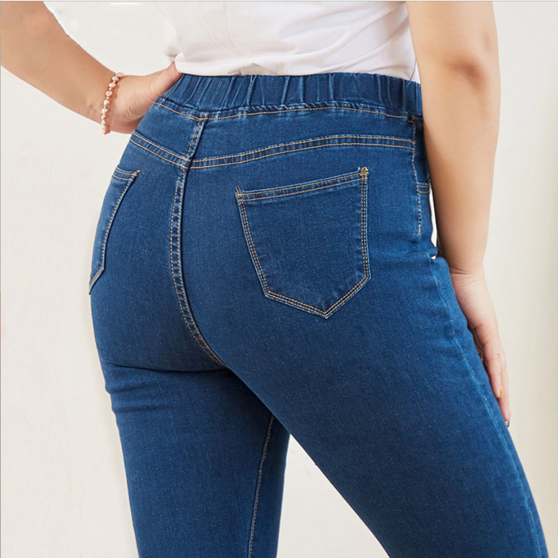 Mom Jeans Women - الملابس نحيل الجينز للنساء جيدة مرونة