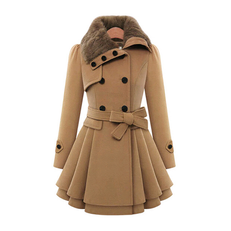 Sherpa Coat Women - معاطف شتوية ضيقة طويلة من الصوف