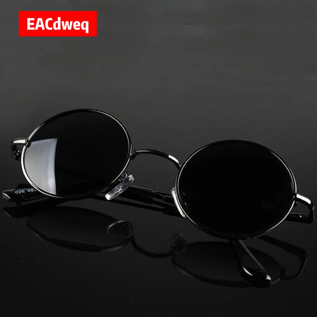Women Fashion Glasses - نظارات شمسية دائرية عتيقة الطراز للرجال