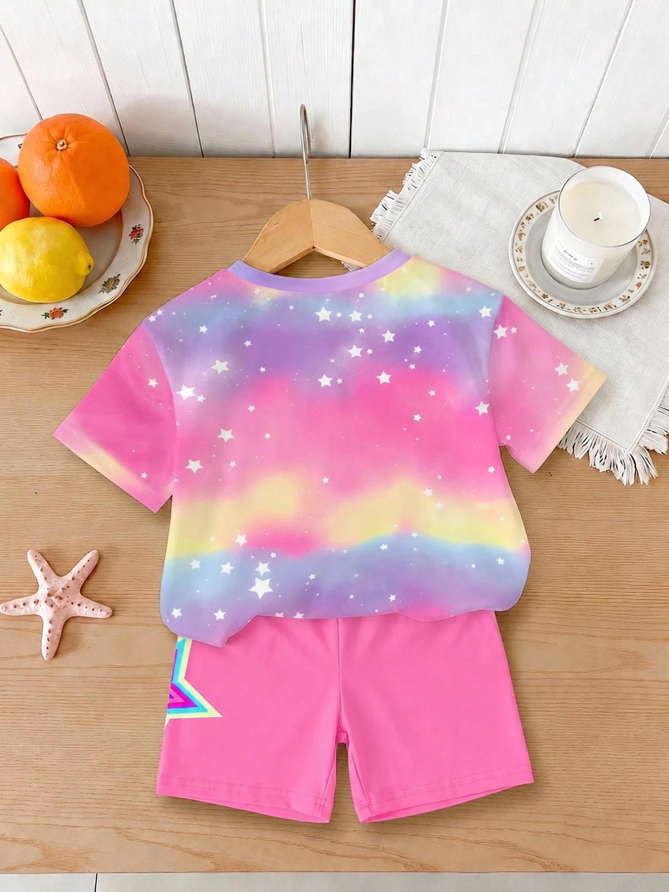 طقم عصري من قطعتين للفتيات بتص - مراجعة Tie Dye Two Piece وسعره