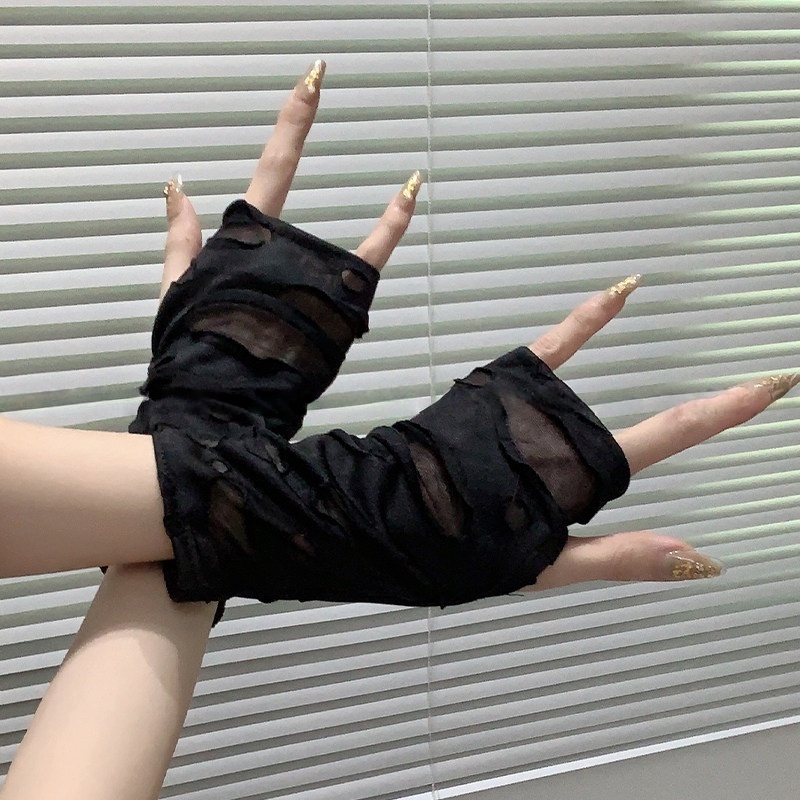 أكمام واقية من الشمس قصيرة بدو - مراجعة Women Fashion Gloves وسعره