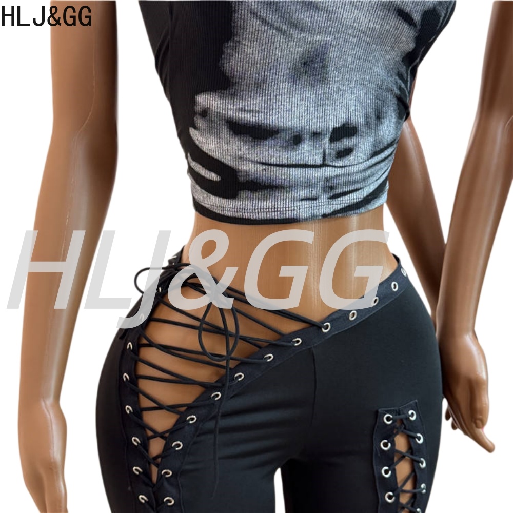 HLJ&GG تريند Y2K طقم توب بدون  - مراجعة Tie Dye Two Piece وسعره