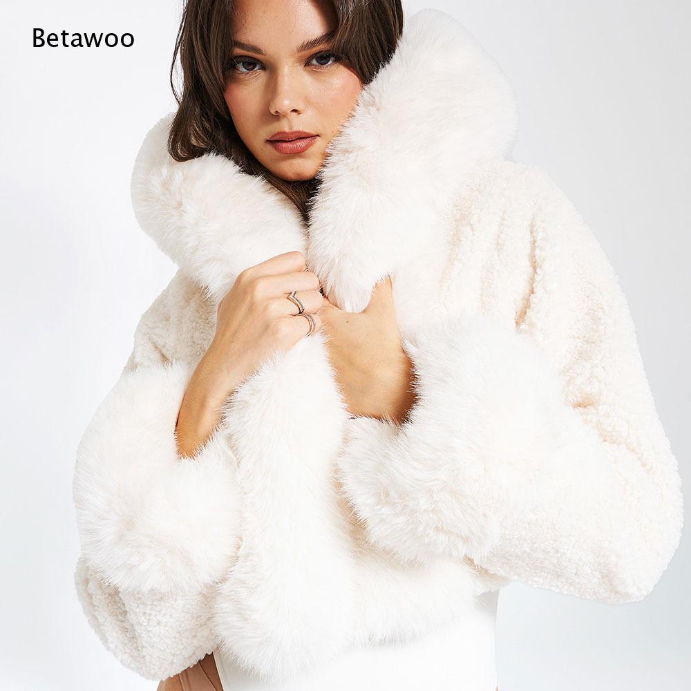جاكيت نسائي قصير من الفرو الصن - مراجعة Sherpa Coat Women وسعره