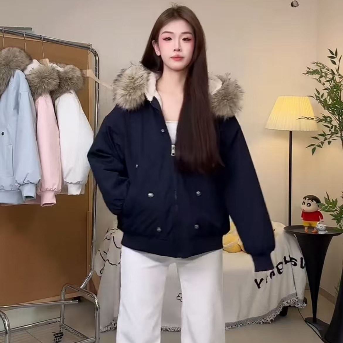 معطف باركا شتوي دافئ مبطن بالش - مراجعة Sherpa Coat Women وسعره