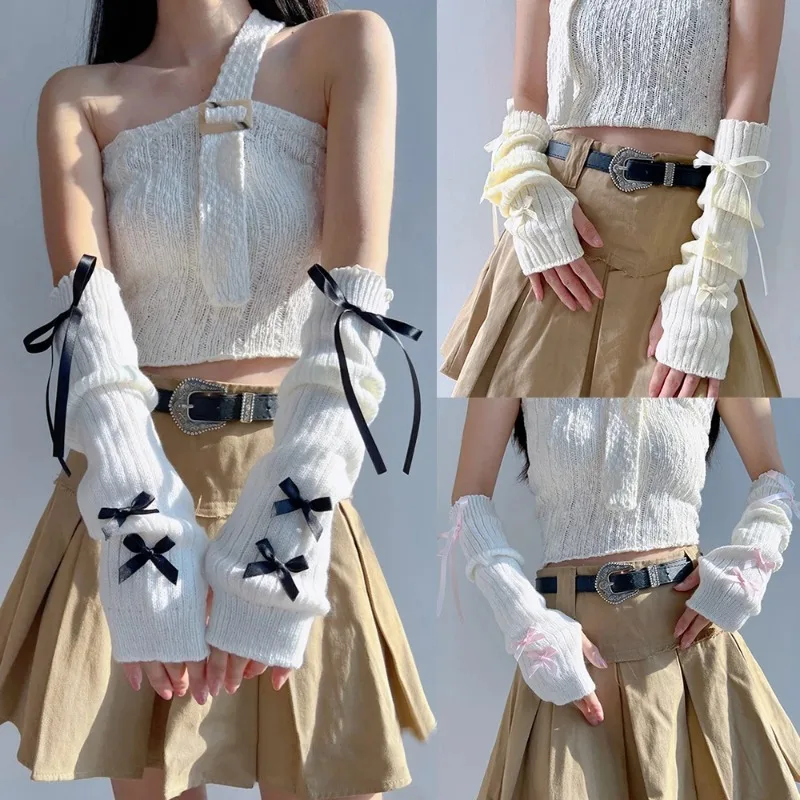 أنثى Y2K موضة مدفئات للذراع Bo - مراجعة Women Fashion Gloves وسعره