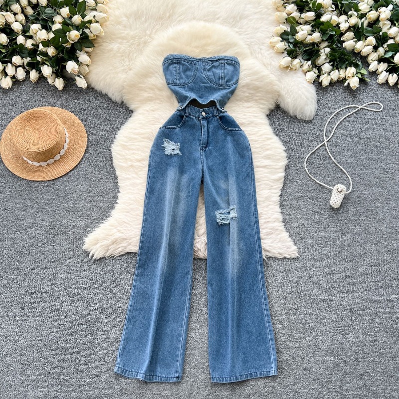 أفرولات جينز نسائية قطعة واحدة - مراجعة Mom Jeans Women وسعره