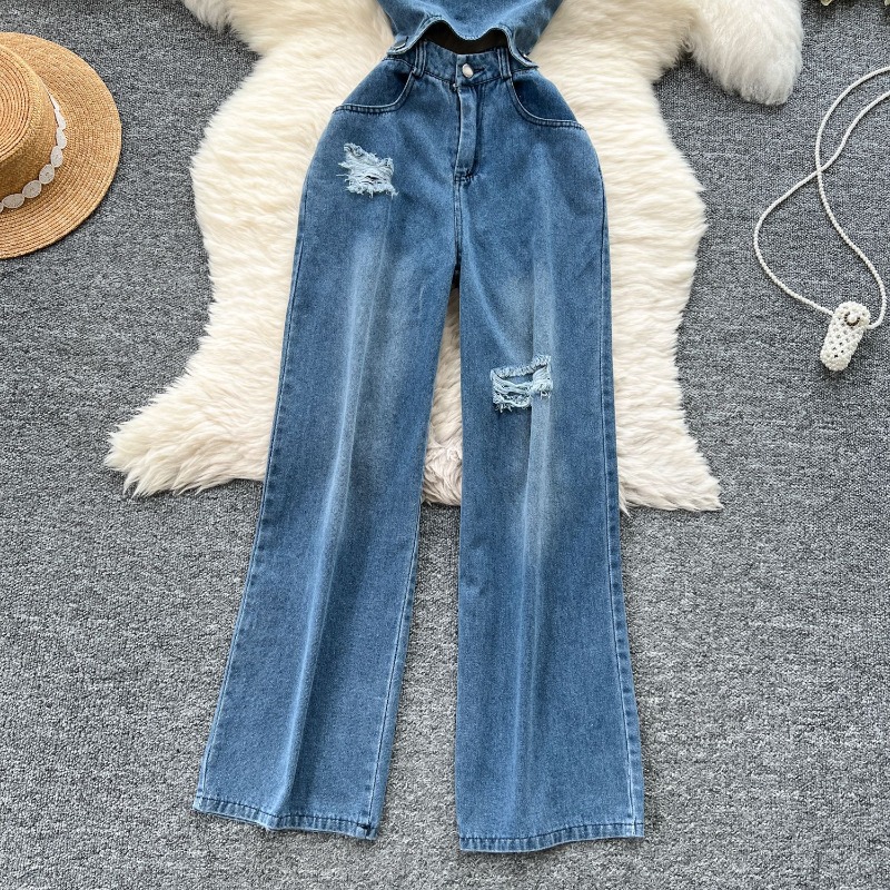 أفرولات جينز نسائية قطعة واحدة - مراجعة Mom Jeans Women وسعره