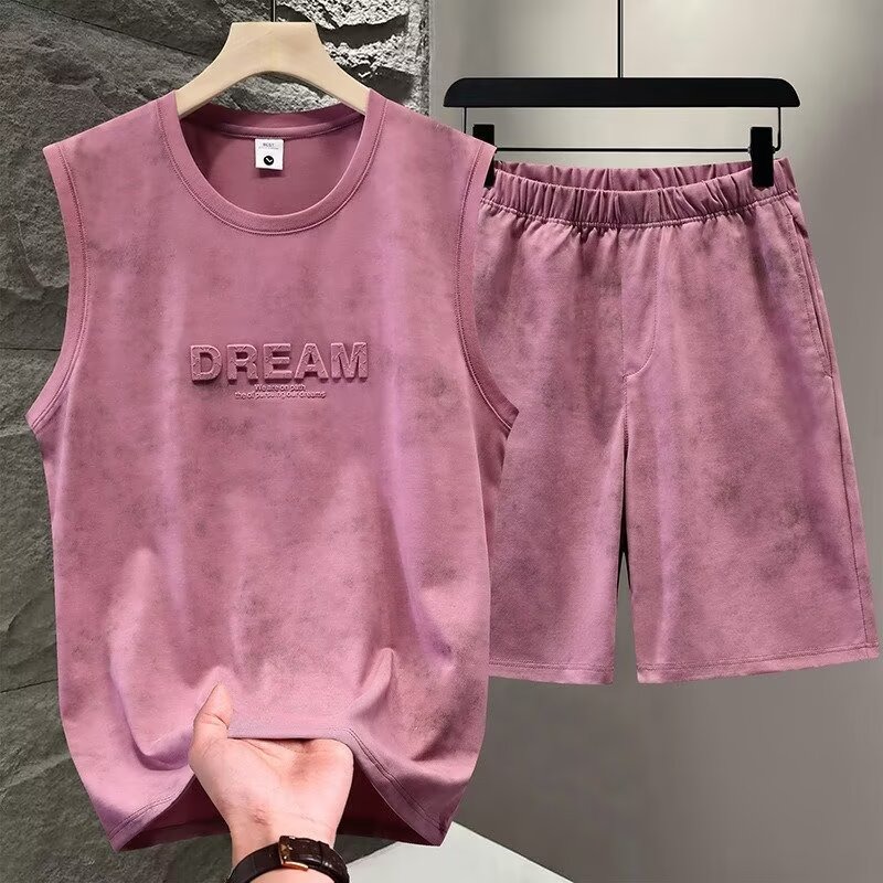طقم صيفي من قطعتين للرجال بتصم - مراجعة Tie Dye Two Piece وسعره