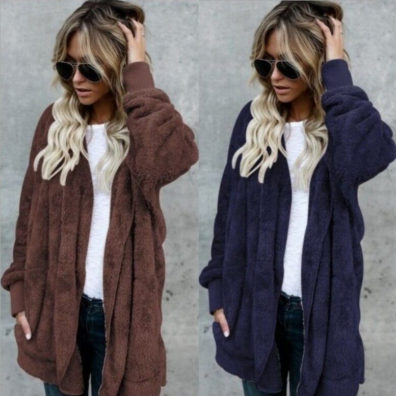 معطف فرو صناعي دافئ من القطيفة - مراجعة Sherpa Coat Women وسعره
