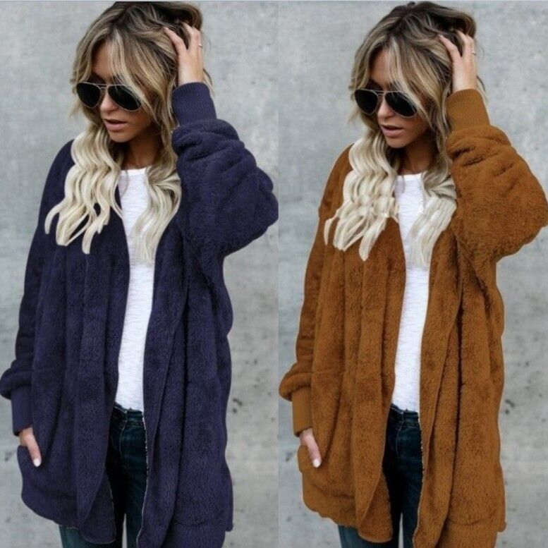 معطف فرو صناعي دافئ من القطيفة - مراجعة Sherpa Coat Women وسعره