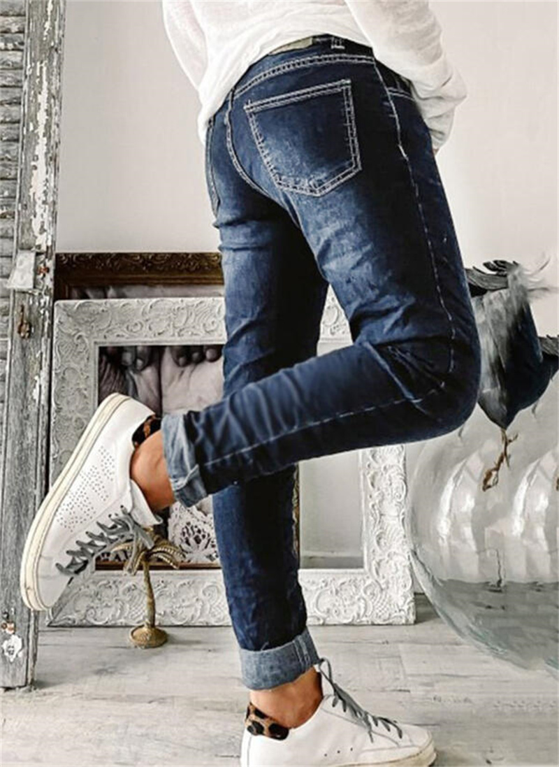 جينز نسائي جديد للأمهات بخصر ع - مراجعة Mom Jeans Women وسعره