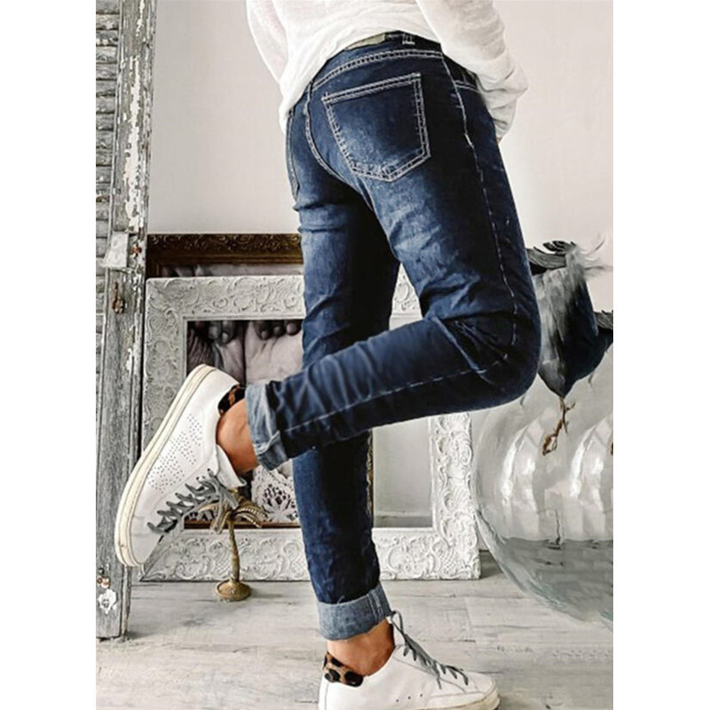 جينز نسائي جديد للأمهات بخصر ع - مراجعة Mom Jeans Women وسعره