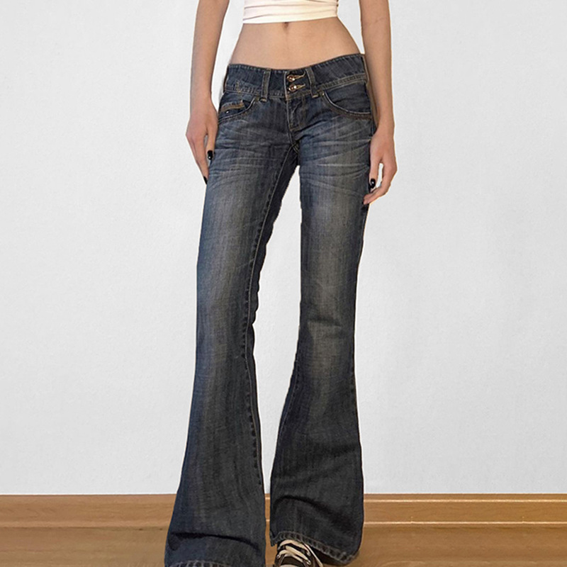 بنطلون جينز واسع الساق بتصميم  - مراجعة Mom Jeans Women وسعره