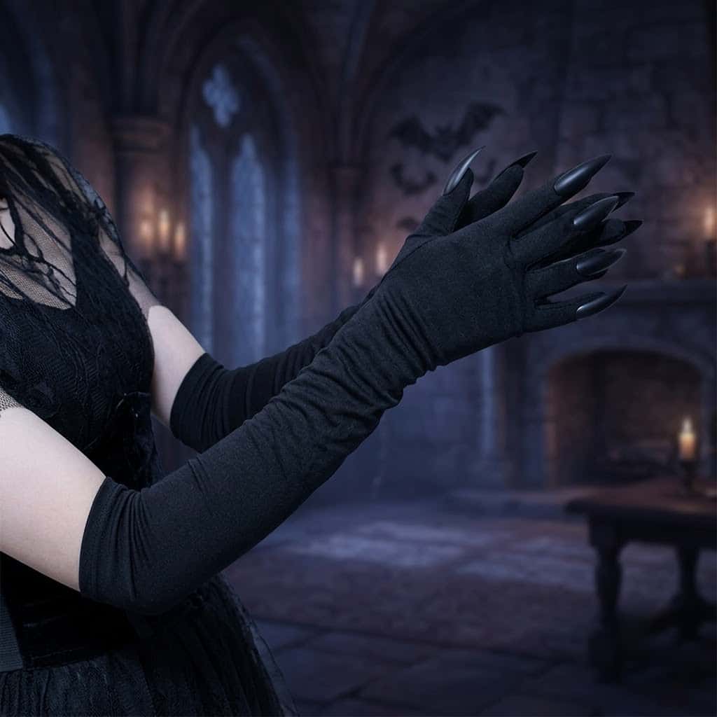 أكمام يد طويلة على طراز ي2ك قو - مراجعة Women Fashion Gloves وسعره
