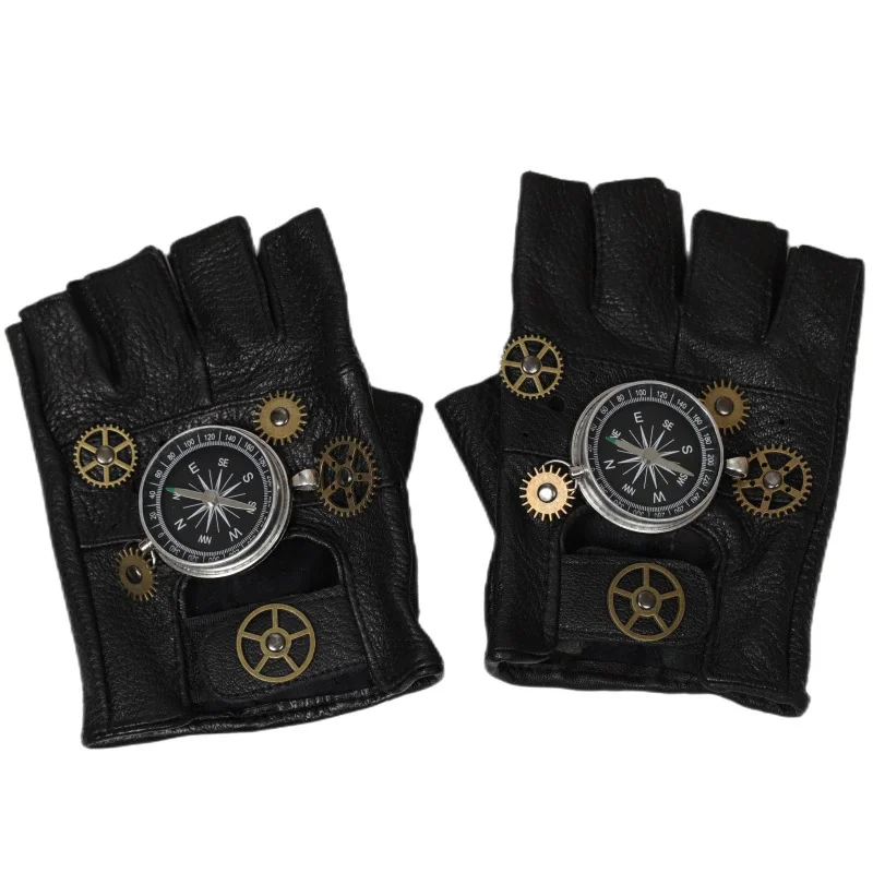 Steampunk بو الجلود أصابع البو - مراجعة Women Fashion Gloves وسعره