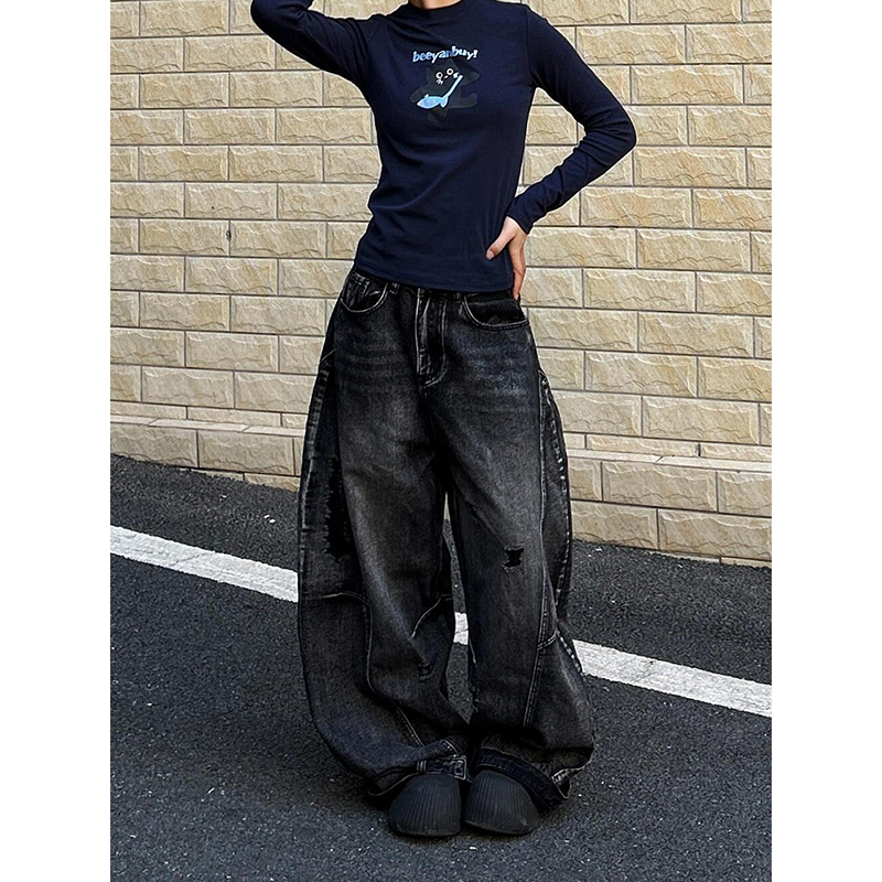 ZHIZOU النساء المسترجلة الظلام - مراجعة Mom Jeans Women وسعره