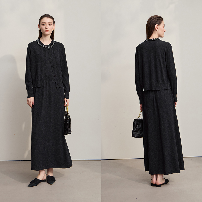 فساتين ميدي AMII 2026 جديدة لل - مراجعة Longline Cardigan Knit وسعره