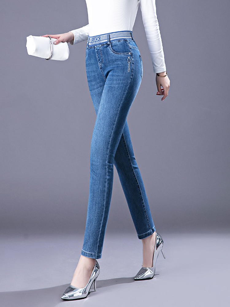 المرأة الجينز قلم رصاص سميكة ، - مراجعة Mom Jeans Women وسعره