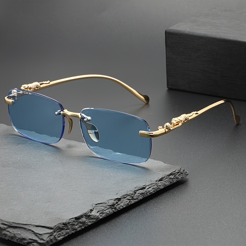 نظارات شمسية معدنية بدون إطار  - مراجعة Women Fashion Glasses وسعره