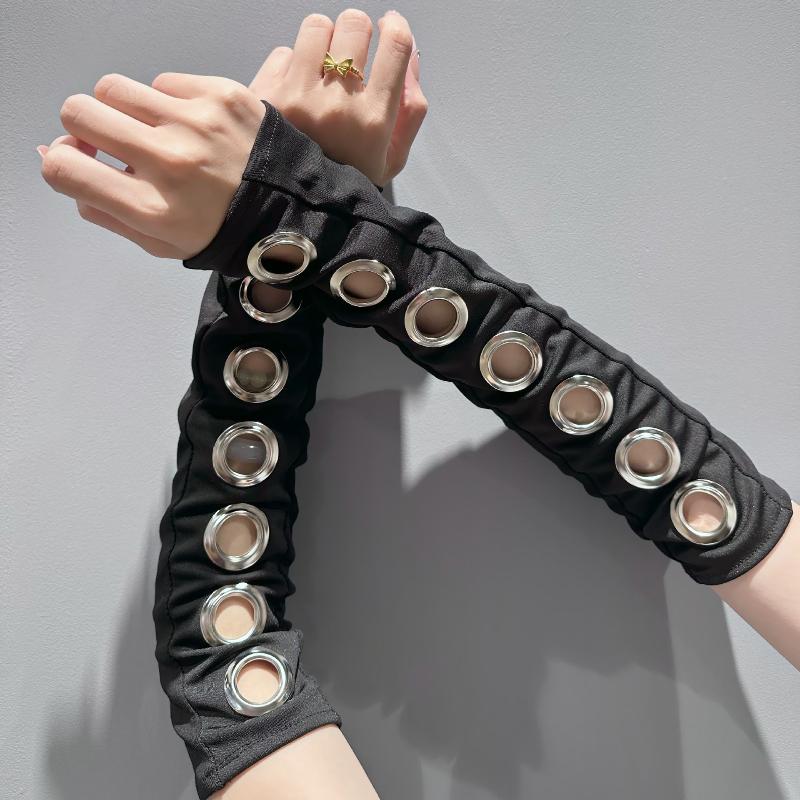 Y2K القوطية الشرير أصابع قفازا - مراجعة Women Fashion Gloves وسعره