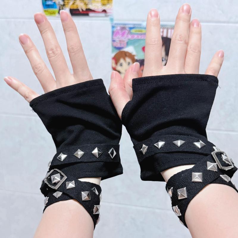Y2K القوطية الشرير أصابع قفازا - مراجعة Women Fashion Gloves وسعره