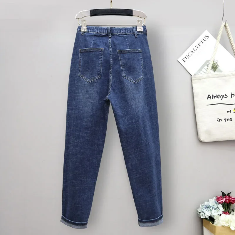 ربيع الخريف كبيرة الحجم الجينز - مراجعة Mom Jeans Women وسعره
