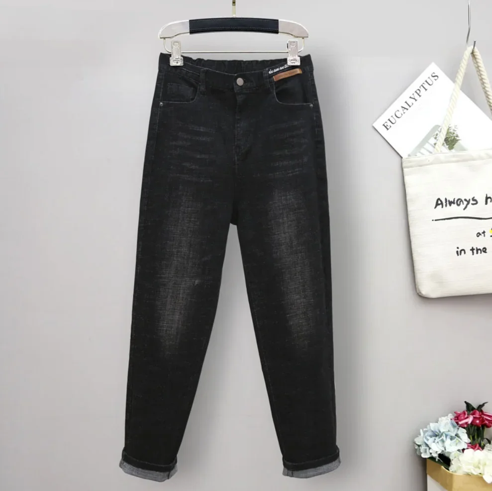 ربيع الخريف كبيرة الحجم الجينز - مراجعة Mom Jeans Women وسعره