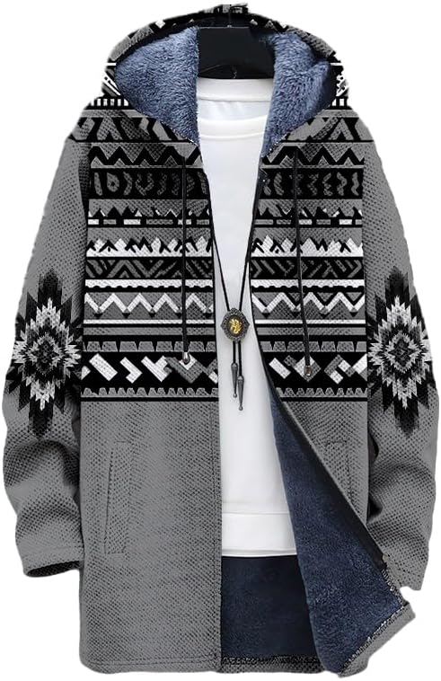 سترة أزتيك للرجال سترة رعاة ال - مراجعة Longline Cardigan Knit وسعره