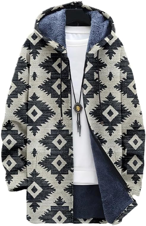 سترة أزتيك للرجال سترة رعاة ال - مراجعة Longline Cardigan Knit وسعره