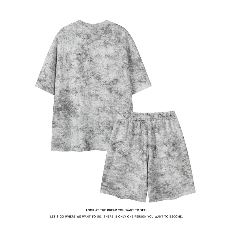 طقم صيفي رجالي على الطراز الأم - مراجعة Tie Dye Two Piece وسعره