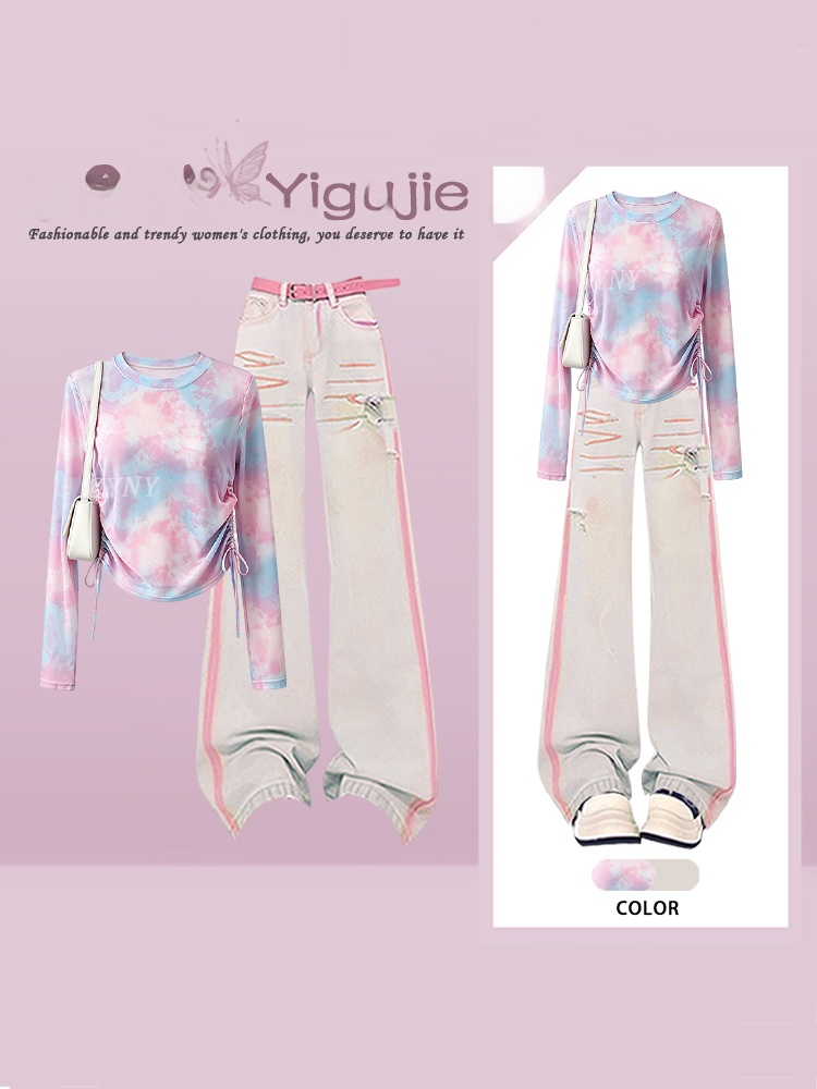 طقم نسائي من قطعتين بتصميم أني - مراجعة Tie Dye Two Piece وسعره