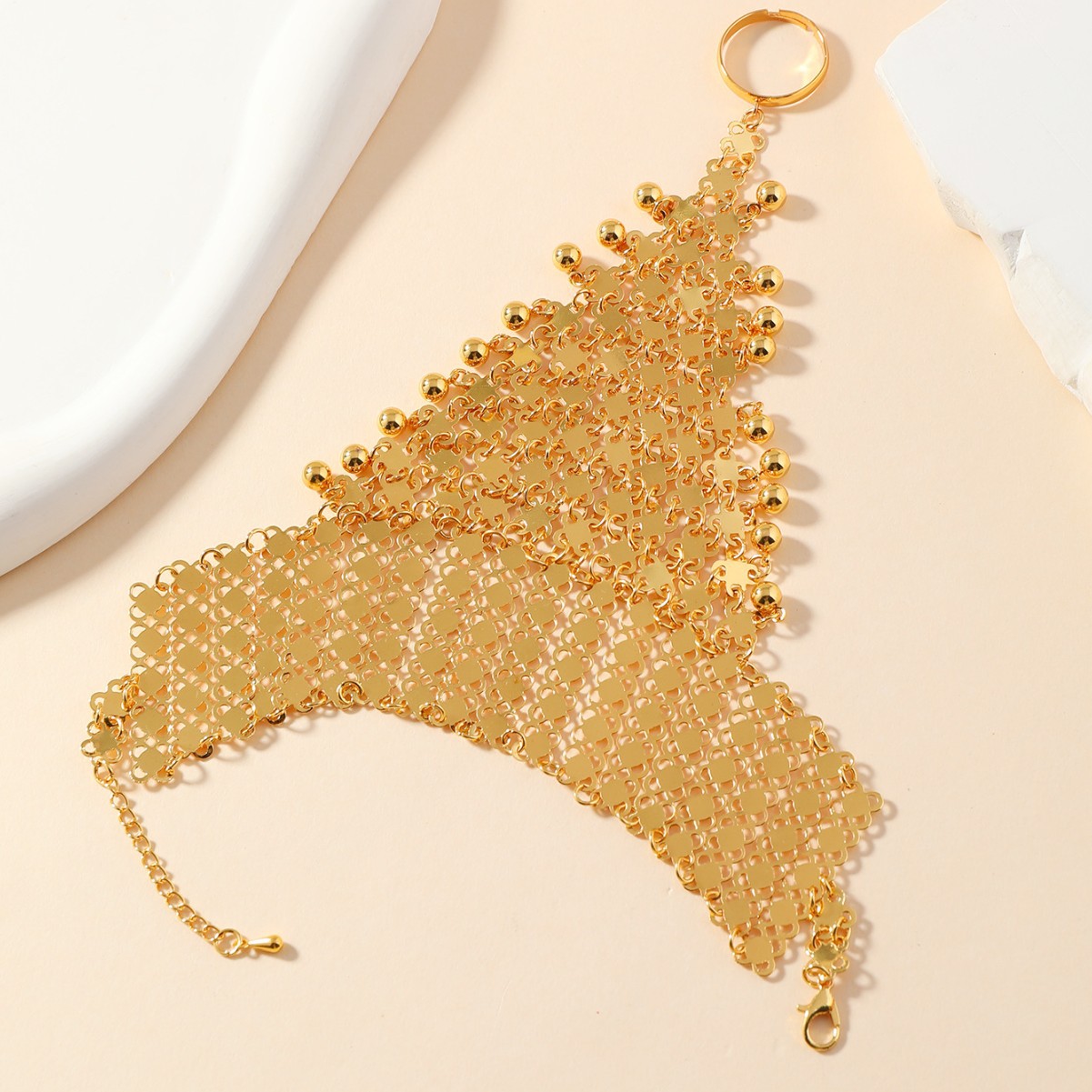 طقم مجوهرات دبي الجديد والعصري - مراجعة Women'S Fashion Rings Gold وسعره