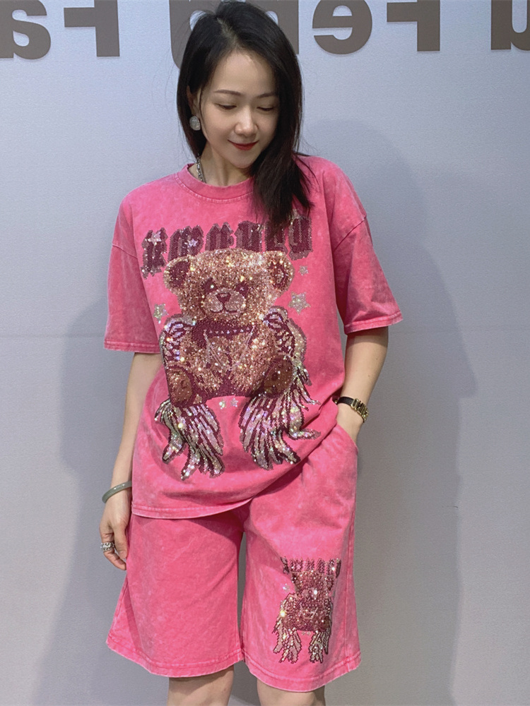 طقم نسائي عصري من قطعتين: تي ش - مراجعة Tie Dye Two Piece وسعره