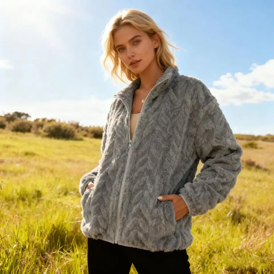 معطف شتوي نسائي من الصوف مع يا - مراجعة Sherpa Coat Women وسعره