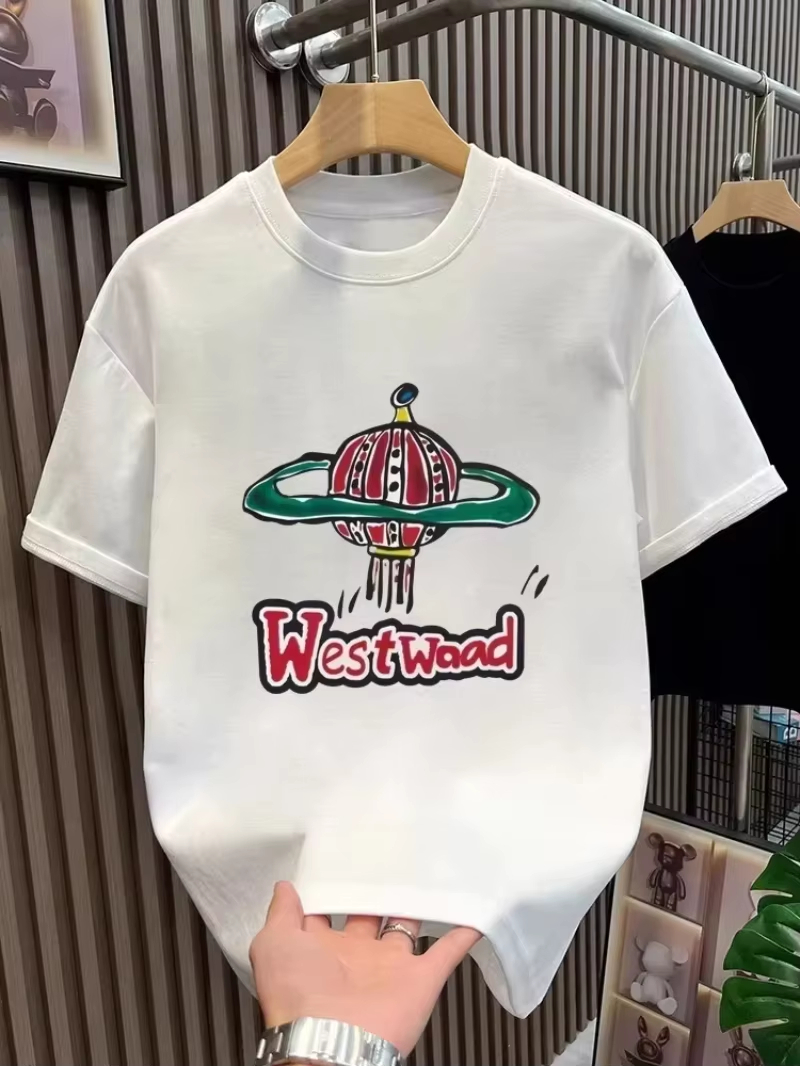 تي شيرت كلاسيكي بشعار العلامة  - مراجعة Women Fashion Brand Logo وسعره