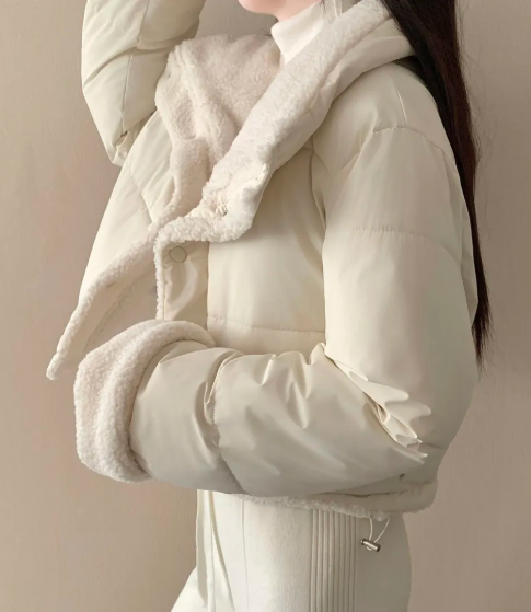 جاكيت نسائي مبطن بياقة شيربا،  - مراجعة Sherpa Coat Women وسعره