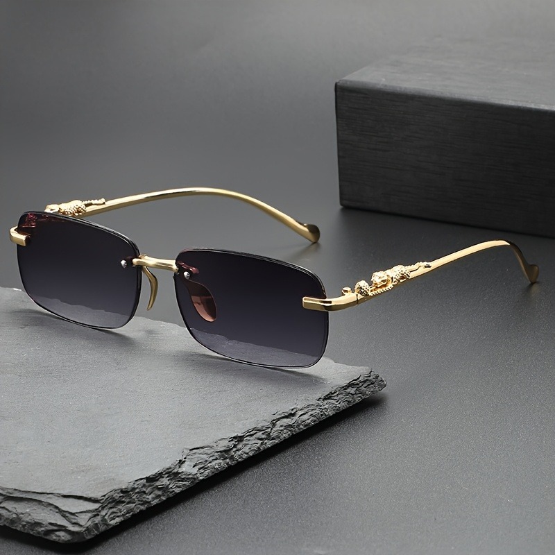 نظارات شمسية معدنية بدون إطار  - مراجعة Women Fashion Glasses وسعره