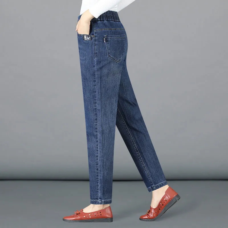 جينز نسائي عصري بخصر عالٍ لربي - مراجعة Mom Jeans Women وسعره