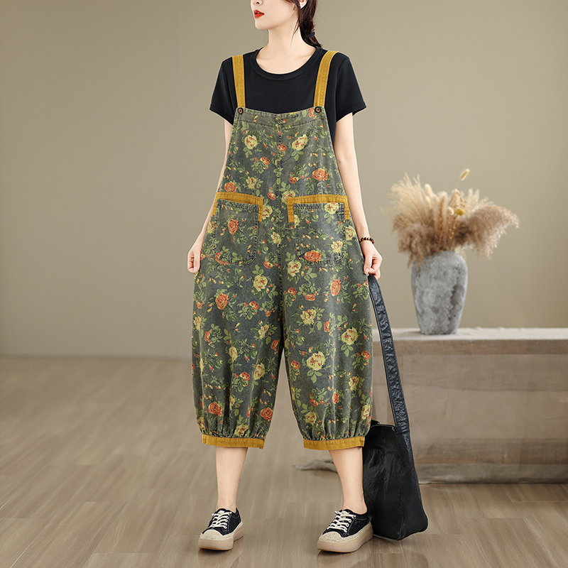موضة طباعة الأزهار Y2K الدنيم  - مراجعة Mom Jeans Women وسعره