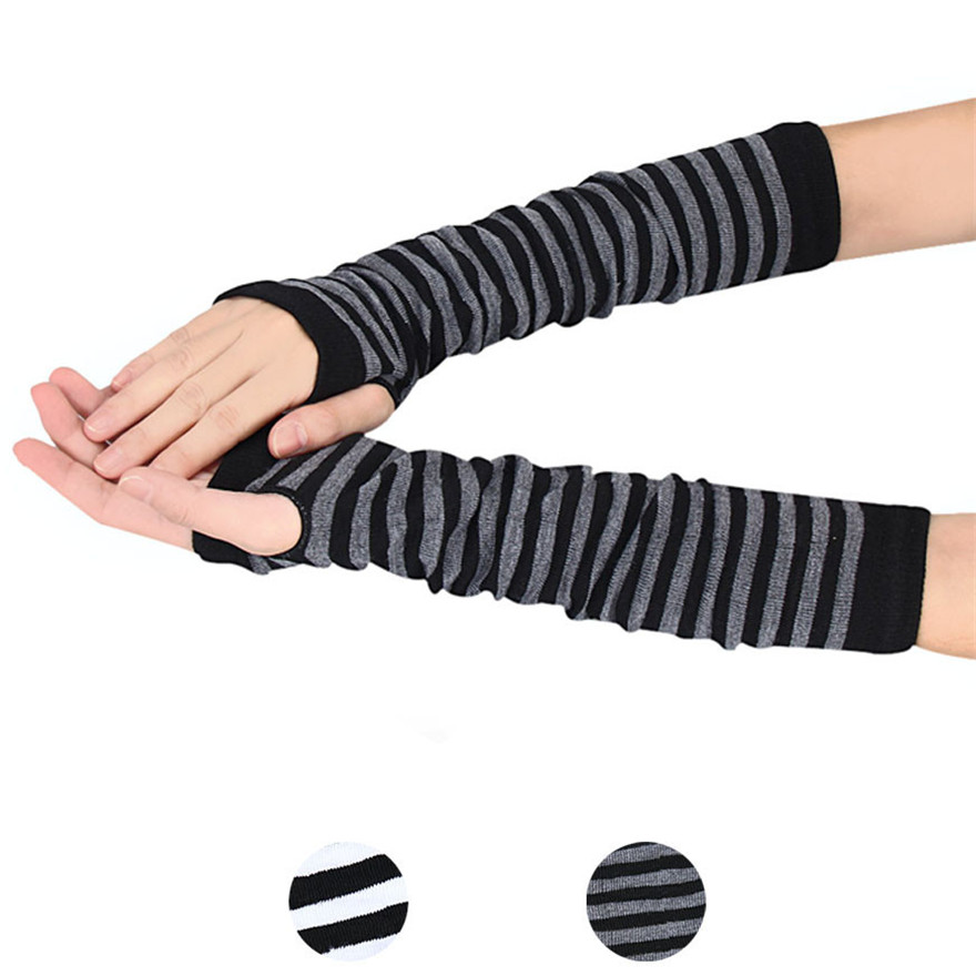 المرأة طويلة الأكمام القوطية م - مراجعة Women Fashion Gloves وسعره