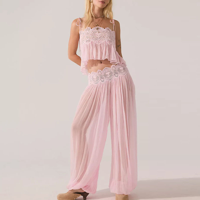 طقم بوهو من قطعتين بتطريز دانت - مراجعة Tie Dye Two Piece وسعره