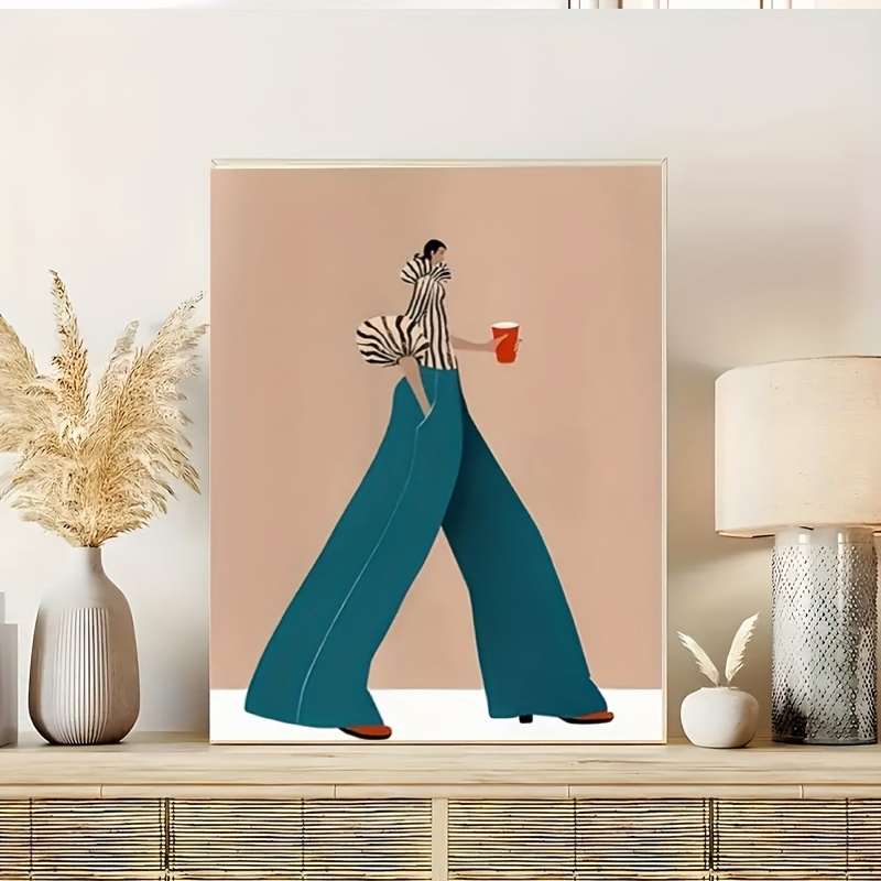المألوف السراويل الزرقاء امرأة - مراجعة Women Fashion Drawing وسعره
