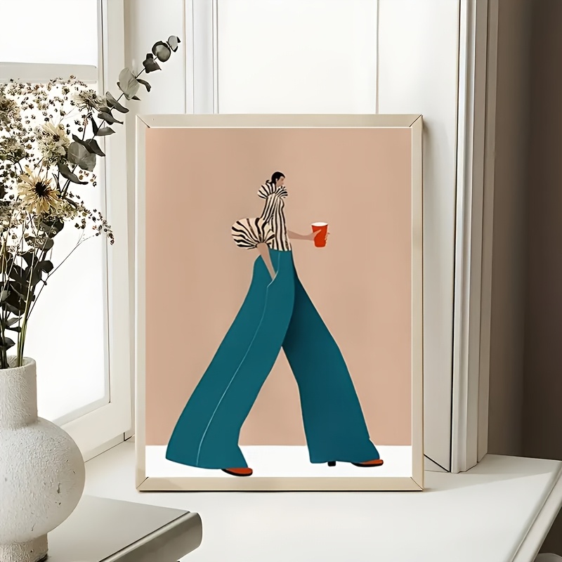 المألوف السراويل الزرقاء امرأة - مراجعة Women Fashion Drawing وسعره