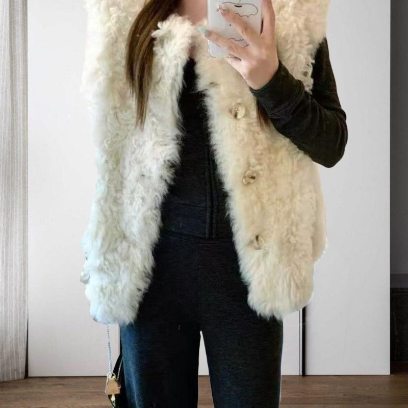 سترة نسائية جديدة من الفرو الص - مراجعة Sherpa Coat Women وسعره