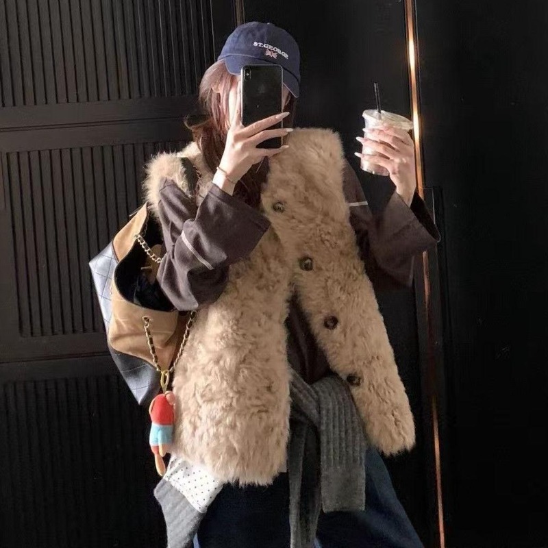 سترة نسائية جديدة من الفرو الص - مراجعة Sherpa Coat Women وسعره